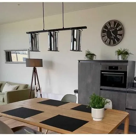 샬레 Sunrise With Show Kitchen On The Ijsselmeer